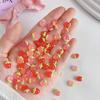 50PCS Creative Jelly Strawberry Cherry Nail Charms Ice Transparent Colorful Strawberry Resin Nail Art Decorations DIY