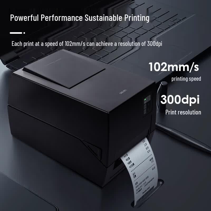 Deli DL-825T(NEW) 300dpi Thermal Transfer Label Printer CN Plug (adapter Included)