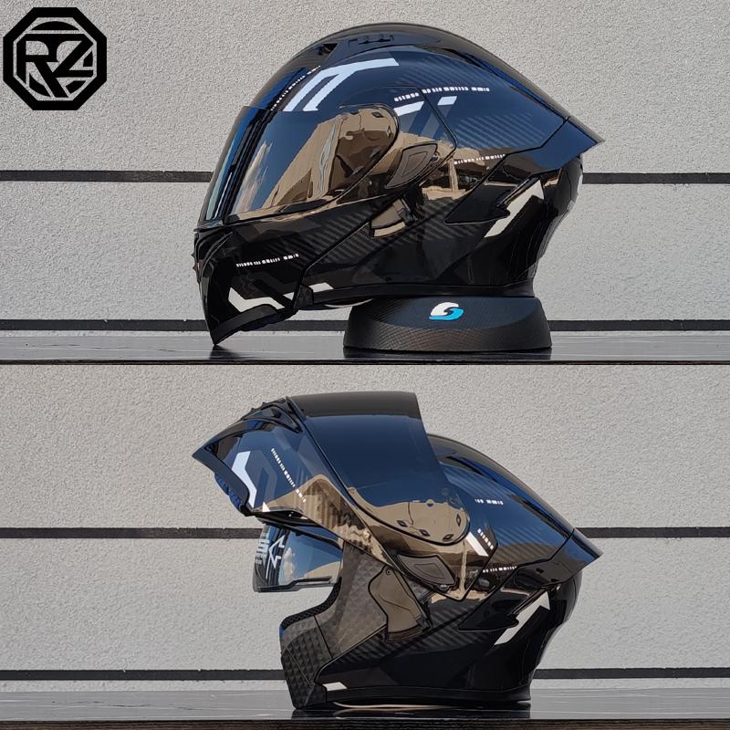 Motorradhelme Doppelvisier Modularer Klapphelm DOT-geprüft Integralhelm Motorrad-Rennhelm Klapphelm für Motorrad