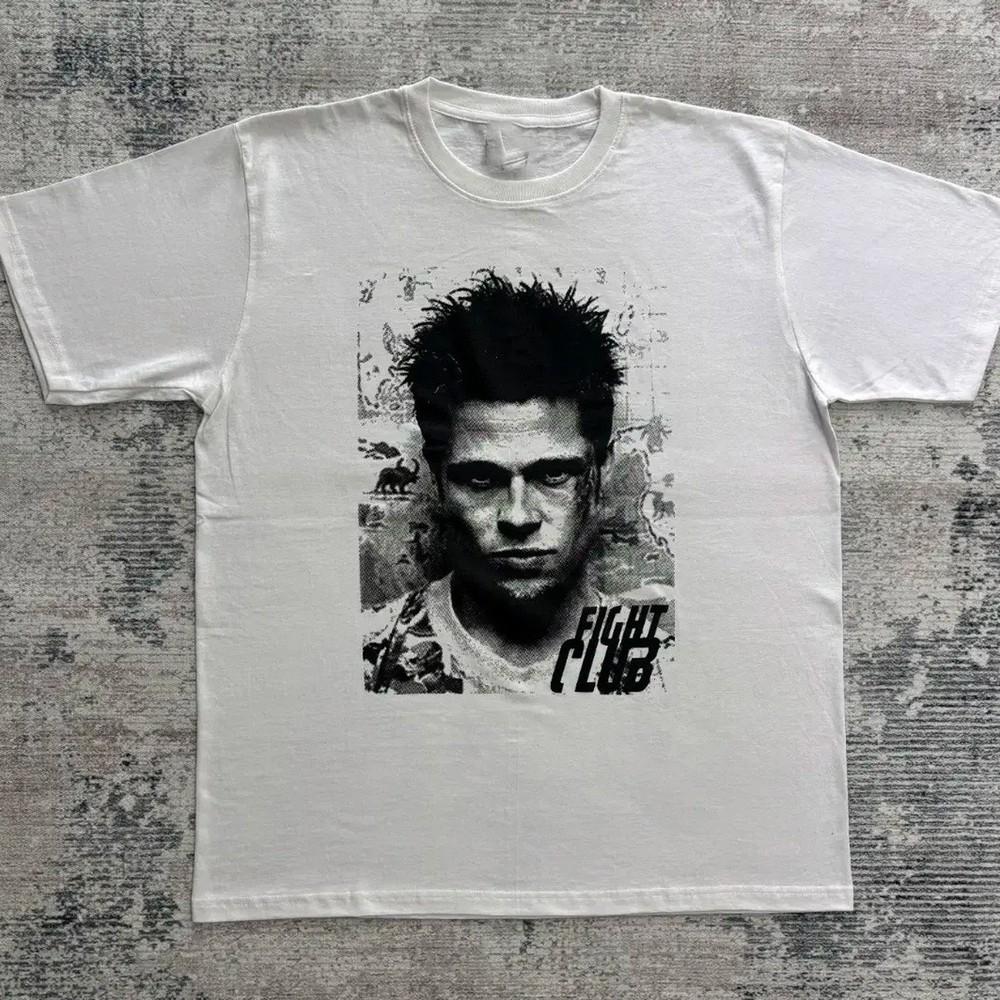 Retro FIGHT CLUB Brad Pitt T-shirt Unisex Regalo Per Fan S5XL T-shirt Unisex