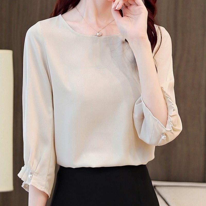 Abstract Chic Blouse With Modale Fabric For Office Work And Casual Wear