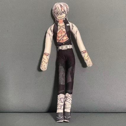 Demon Slayer Akaza Poseable Plush Doll Built-in Wire Stuffed Figure Infinite Castle Mugen Train Collectible Toy For Anime Fans Cuddly Fluffy Huggable