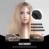 Women's Wide-brimmed Night Sleep Hair Caps Silky Bonnet Nightcap Elastic Headband Satin Head Cover Hat Shower Cap for Curly Hair