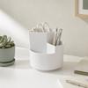 Yousheng 360 Degree Rotating Pen Holder, Large Capacity Multi-compartment Pen Holder, Desktop Organizer for Office School Home