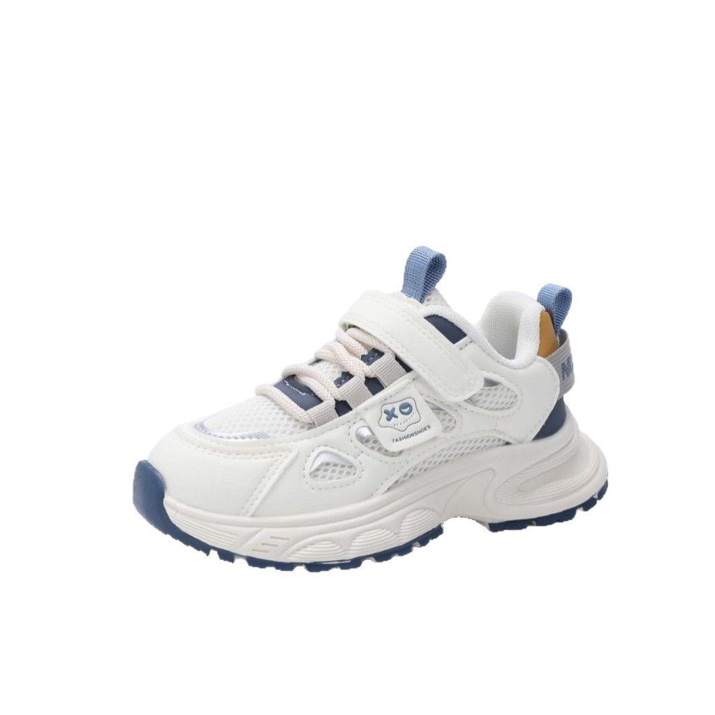 Boys shoes 2025 spring new children's non-slip soft-soled sports shoes medium and large children's boys mesh breathable dad shoes