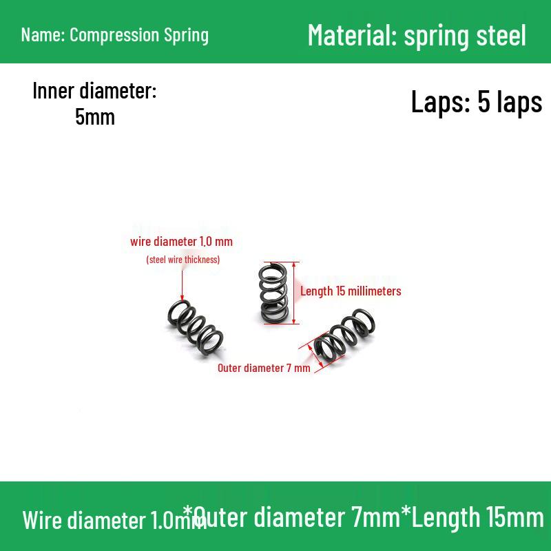 Heavy Duty Y-Type Compression Spring Shock Absorber, 1.0mm Wire Diameter, Outer Diameter 5-20mm.