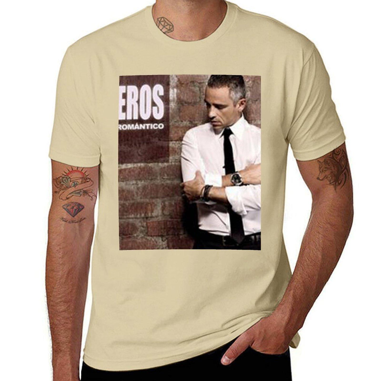 

Eros Ramazzotti - Poster T-Shirt kawaii clothes quick drying sweat Aesthetic clothing mens t shirt graphic S