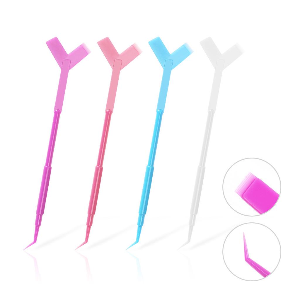 Three-in-One Y-Shaped Brush & Eyelash Perming Tool