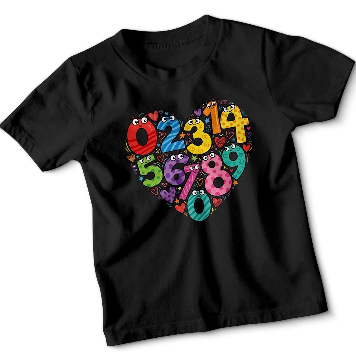 Counting Numbers day Education Maths Day Kids T-Shirt Boys Girl Learning Playful XL