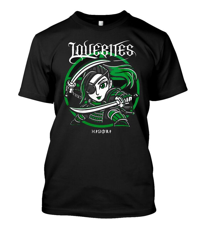 

NWT LOVE BITES Retro Japan Green Girl Essential S-5XL Print T-Shirtt Unisex T-Shirt S