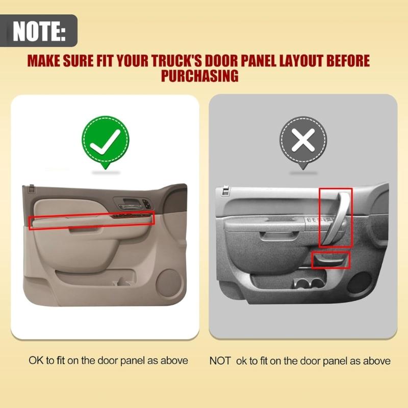 Replacement Door Armrest Panel For Trucks Pre Installed Mounting Studs Included 80994 80995 20920362 20954878 20954886