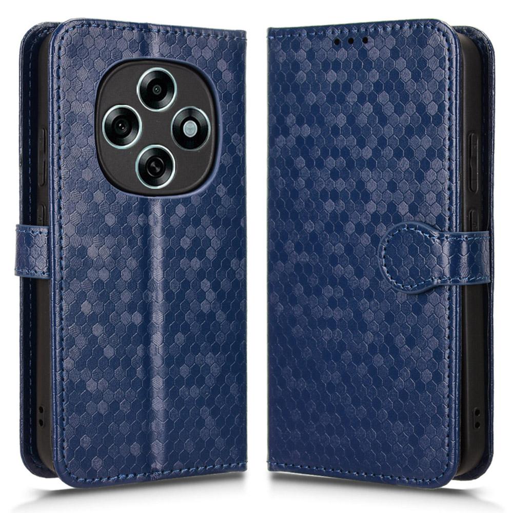 

For Oppo F13 Pro 5G/A6 Pro 5G (China) Wallet Case Dot Pattern Imprint PU Leather Phone Cover with Wrist Strap