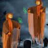 Spooky Halloween Hanging Floating Pumpkin Lights Light&Sound Pumpkin Decorations Pumpkins Ghost Lights for Indoor Outdoor Yard