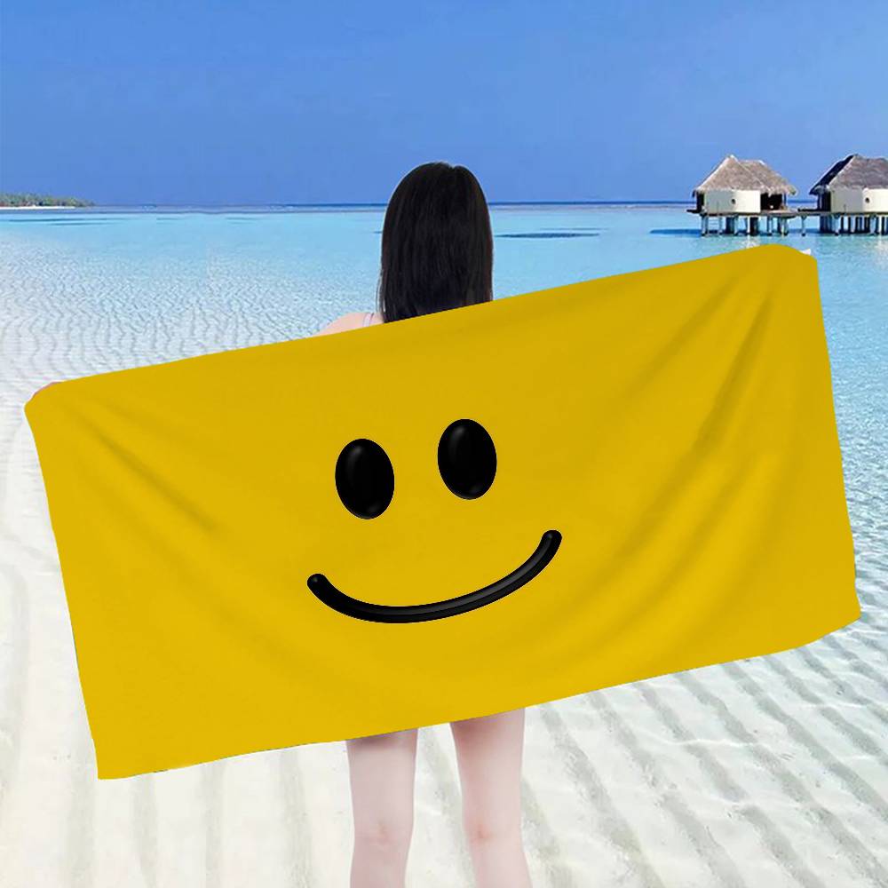 S-Smile Anime Beach Swimming Towel Soft Absorbent Washcloth Children's Gifts for Kids Travel Camping Gym