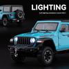 1/24 Jeep Dual-form Alloy Model, Cool Sound and Light, Four-wheel Shock Absorption, Exquisite Desktop Ornaments