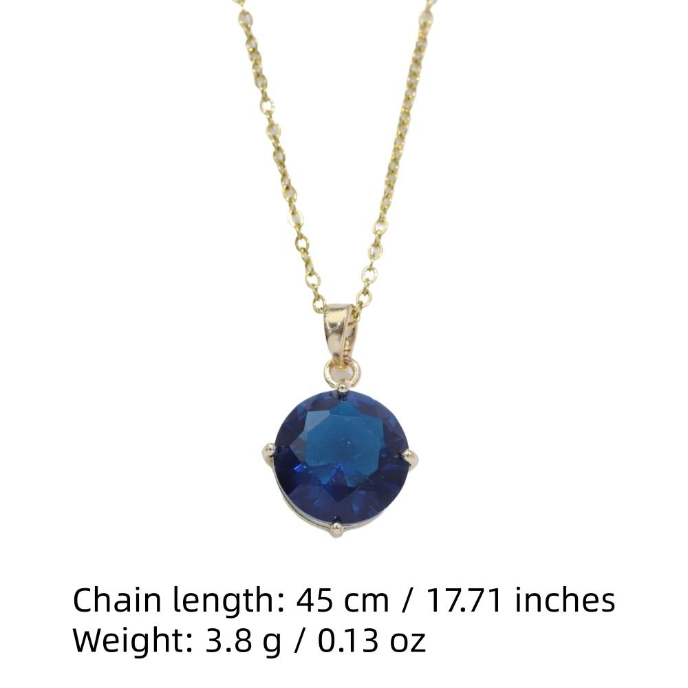 Simple Round Pendant Necklaces for Women Fashion Zirconia Necklace Wedding Party Jewelry Accessories