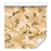 Military Camouflage Wallpaper Cream and Gold for Living Room and Bedroom 50x1000