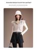 Plus Size Women's High Waist A-Line Woolen Shorts - Autumn & Winter, Loose Wide Leg, Bootcut, Slimming Fit