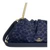 Coach Faye 38 Classic Monogram Logo Drawstring Closure Detachable Shoulder Strap Denim Tote Bag Large Women Tote Bag Indigo CDB97-IMTYV