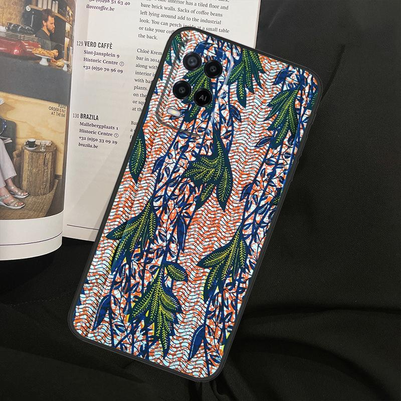 African Fabric Print For Oppo A58 A18 A38 A78 A98 A17 A77 A80 A40 A60 A16 A76 A96 A74 A94 A54 A15 A57S Phone Case