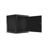 LANBERG MURAL RACK CABINET 19" 12U/600X600 FLAT PACK SELF-ENSATING BLACK METALLIC PTA