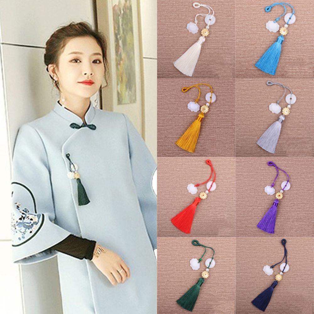 

Пряжка мира, новогодний Cheongsam, подвеска Hanfu, китайский узел, подвесные украшения, кисточки Fortune