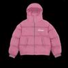 Y2K Oversized Hooded Cotton Puffer Jacket Women - Soft Warm Cozy Streetwear Outerwear In Pink