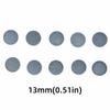 50PCS Leather Billiard Pool Cue Tips Glue-on Multiple Sizes Snooker Cue Tips Storage Box Pool Cue Tips Replacement Snooker Cues