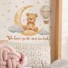 Self-adhesive Removable Wall Stickers Cute Bear Hot Air Balloon Stars Moon for Kids Room Bedroom Home Decor