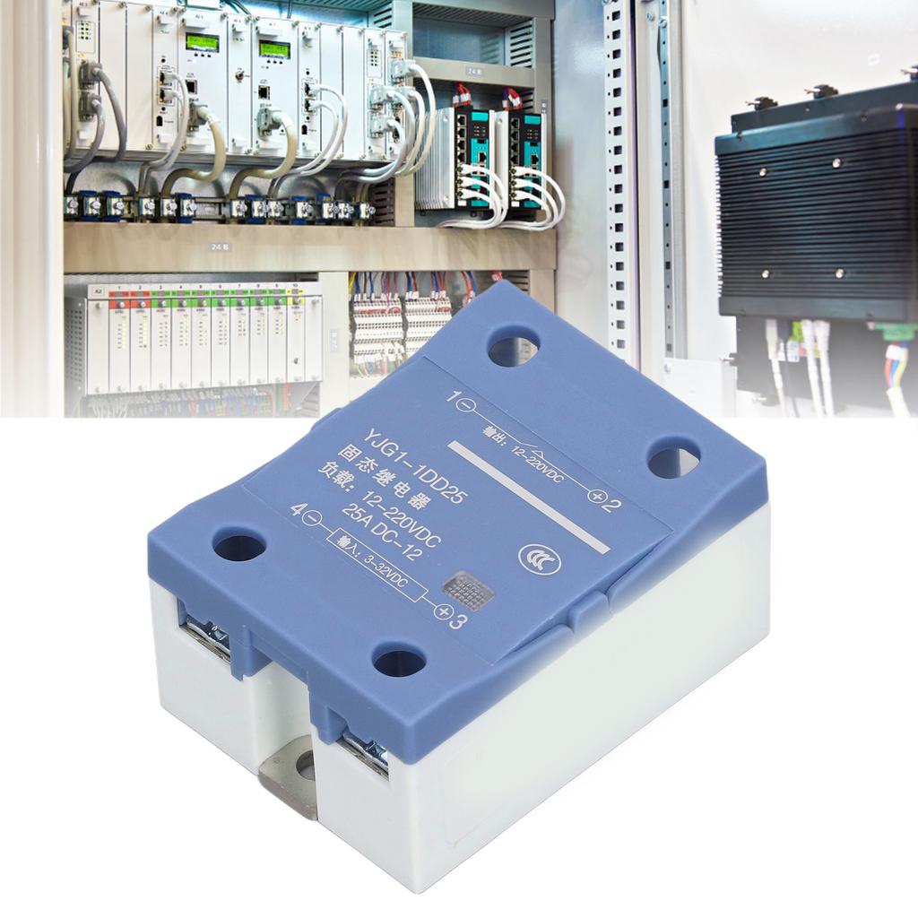 Single Phase Solid State Relay DC Control DC Voltage Regulator 3‑32V Input 12‑220V 25A Output