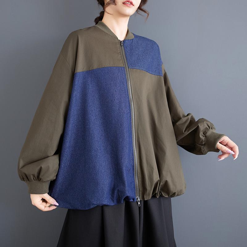 Dimanaf 2025 Spring Autumn Plus Size Jacket Women Tops New Oversize Coat Casual Long Sleeve Loose Outerwear