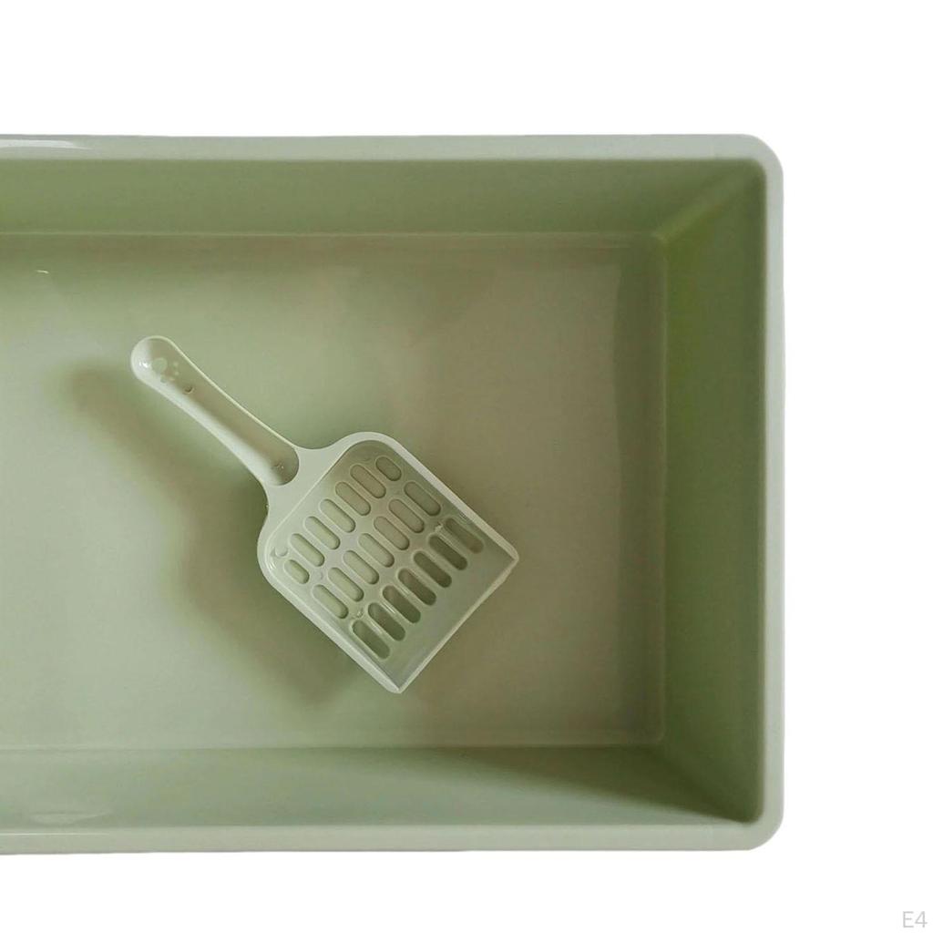 Toilet Pet Litter Tray Pan with Scoop, Bedpan Deep Loo Container for Doggy, Kitten, Kitty