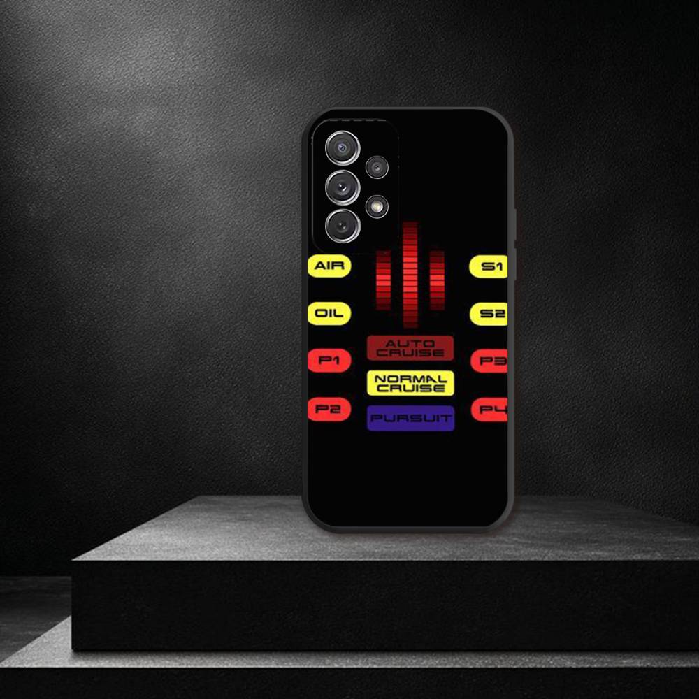 K-Knight Rider K-KITT Car For Samsung S 26,25,24,23,22,30,21,10,9,Ultra,Plus,Lite,FE,4,5G Black Soft Case Phone Case