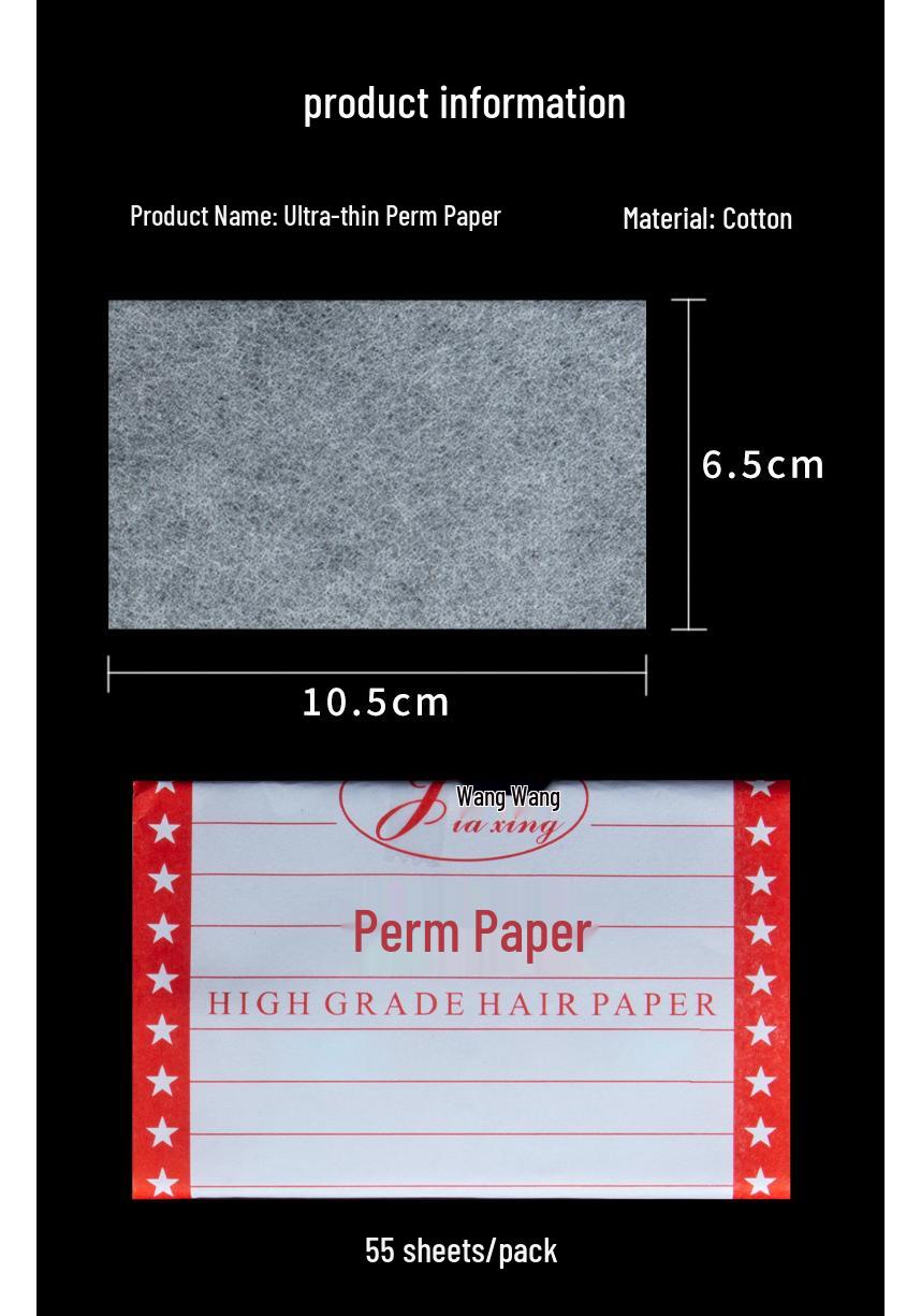 Reusable Ultra-Thin Cotton Perm Papers for Professional Hair Salons