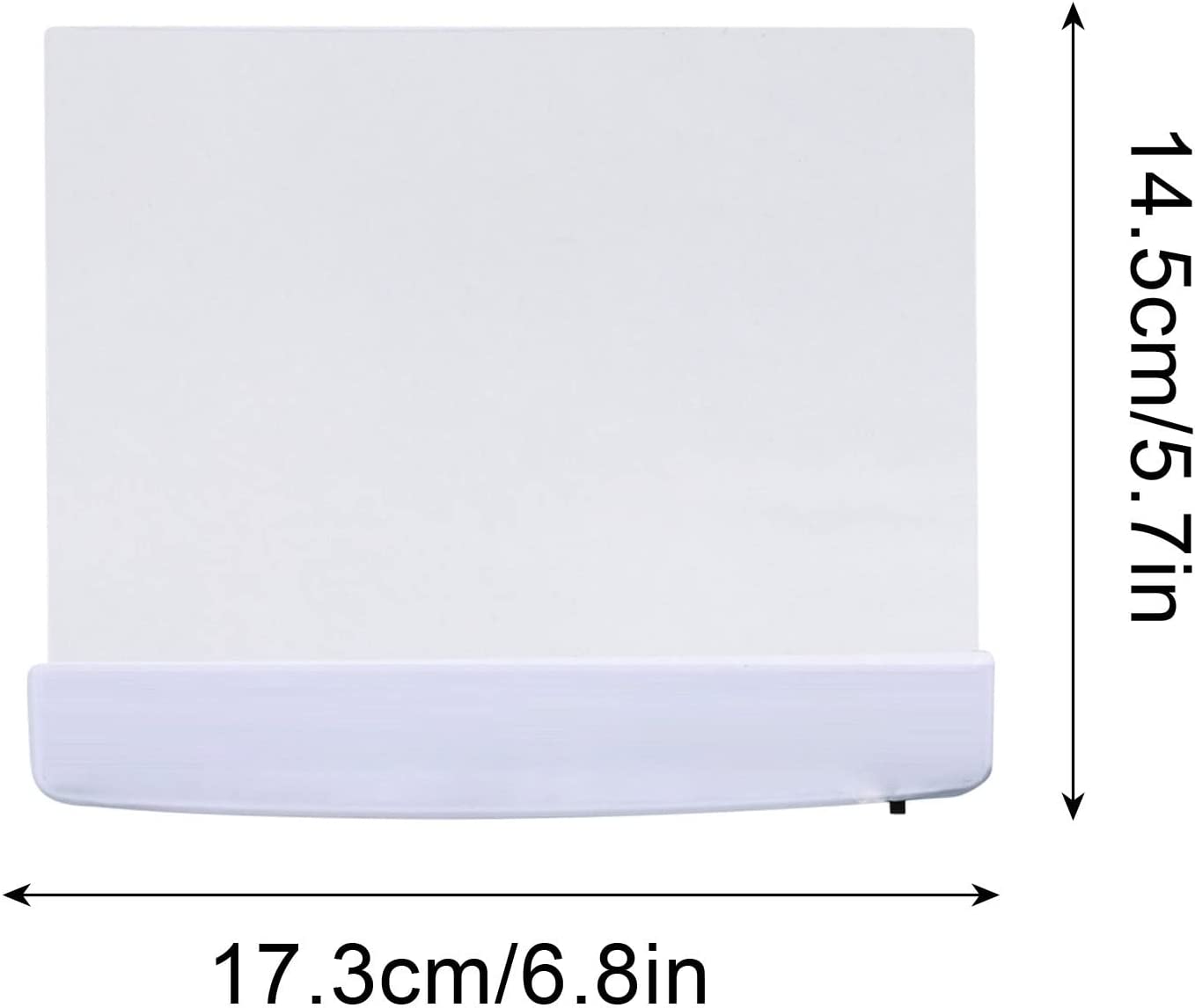 

1/2pc LED Flat Panel Night Vision Reading Light Eye Caring Flat Plate Panel Bookmark Light For Car Travel Portable Study Tools 1pc белый