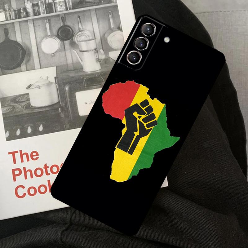 

Black Power Fist Phone Case For Samsung Galaxy S24 Ultra S22 S23 S20 S21 S24 FE S9 S10 Plus Note 10 20 Ultra Galaxy S21Ultra