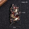 2024 Luxury Retro Crystal Leaf Brooch: Trendy Women's Suit Accessory