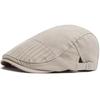 Summer Men Cotton Thin Flat Hat Fashion Plaid Embroidery Women's Berets Casual Newsboy Caps Spring Sun Visor Hats Unisex Gorras