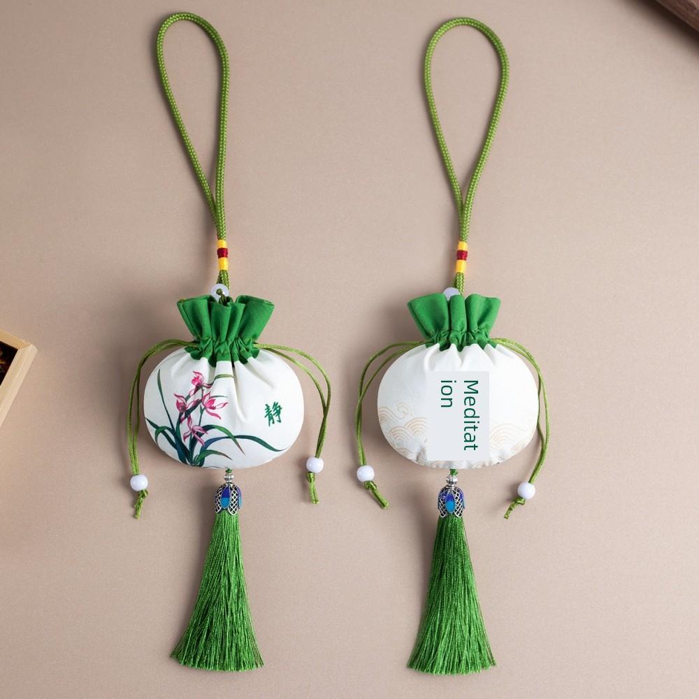 Dragon Boat Festival Fragrance Sachet Empty Bag Handmade DIY Hanging Ornament Mosquito Repellent Bag Mugwort Vintage Style Embroidered Empty Pouch