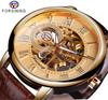 Forsining Men's Retro Skeleton Mechanical Watch