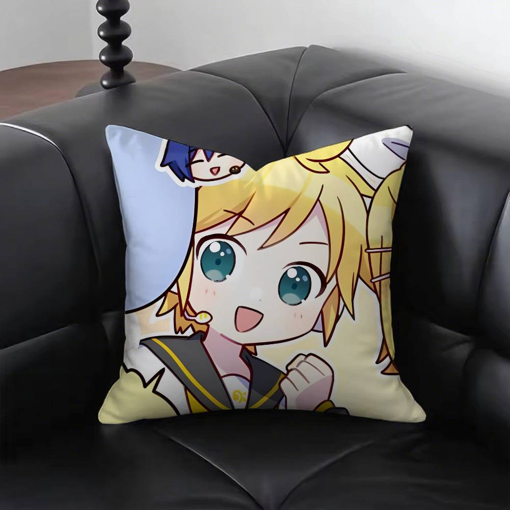 

Singer KKagamine RRin And LLen Pillow Case Sofa Cushion Cover Room Home Decoration 40x40cm16x16in
