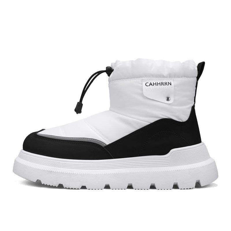 Men'S Winter Boots Warm Waterproof Non-Slip Plush Sneakers Shoes Winter Slippers Male Tenis Boots