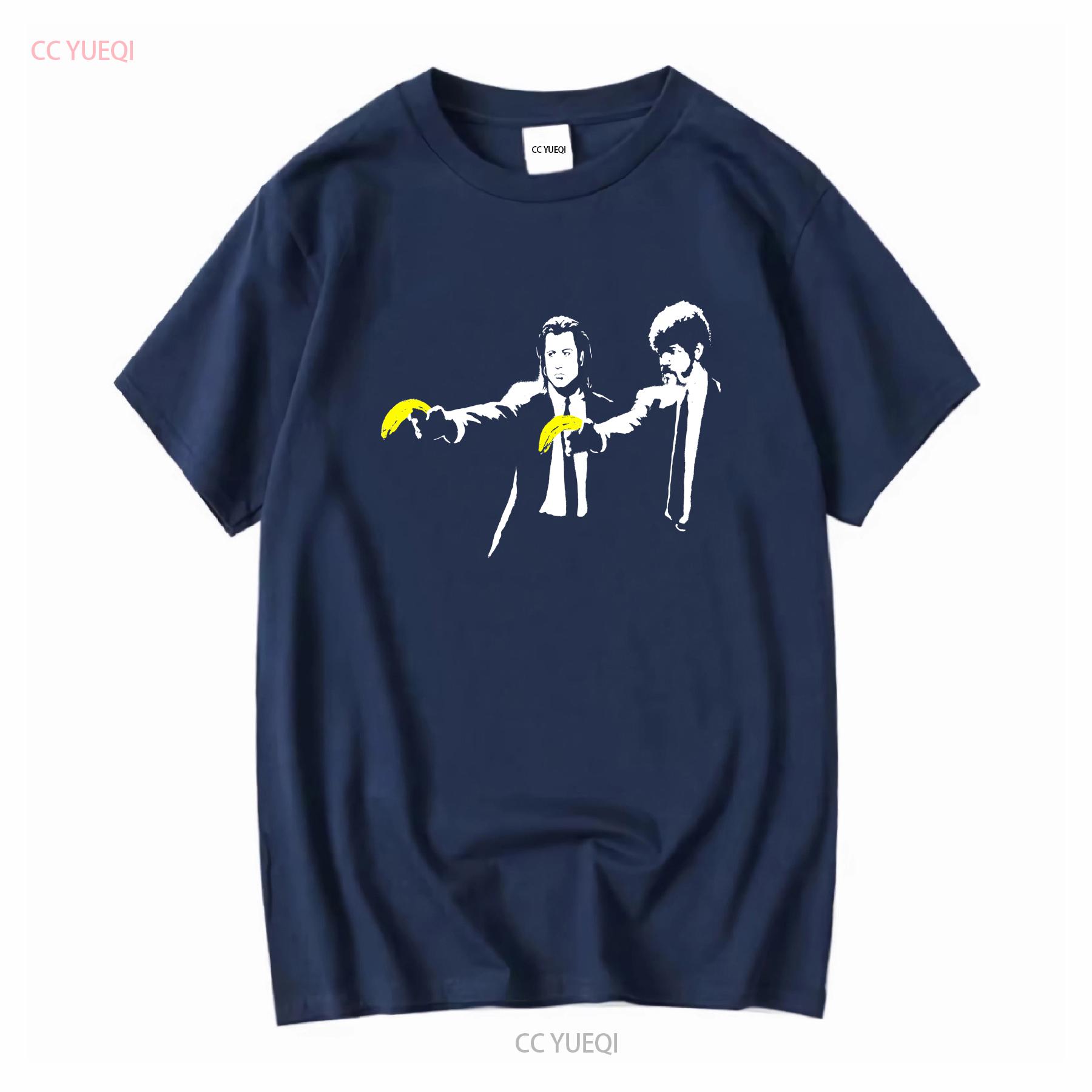 

BANKSY PULP FICTION WOMENS T SHIRT Sizes Small to XL long or short sleeves vintage Washed designer clothes Unisex Comfortable 4XL