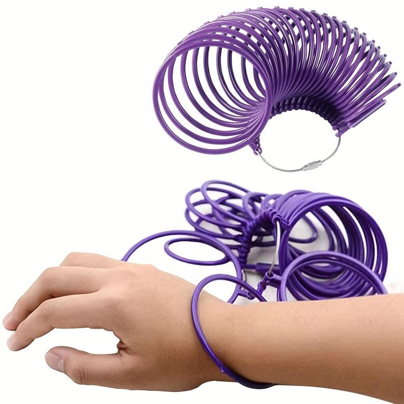 1pc Purple Plastic Bracelet Sizer for DIY Jewelry Wrist Diameter Measuring Tool Loop Sizer for Accurate Bracelet Sizing