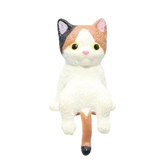 Car Ornament Lightweight Mini Cat Figurine Computer Monitor Office Desk Decoration Car Dashboard Accessories