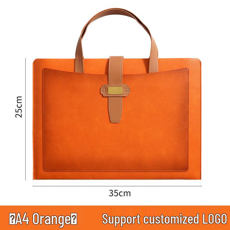 A4 Leather Document Holder with Customizable Logo