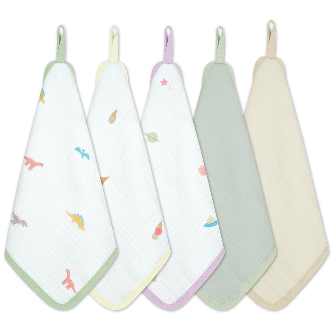 

Ibul Антибактериальные бамбуковые полотенца с марлей Имя для девочки для детской и 25x25 см Ретро Поп (Кератта) Петли, Носовые платки, Набор из 5 штук, Школа,