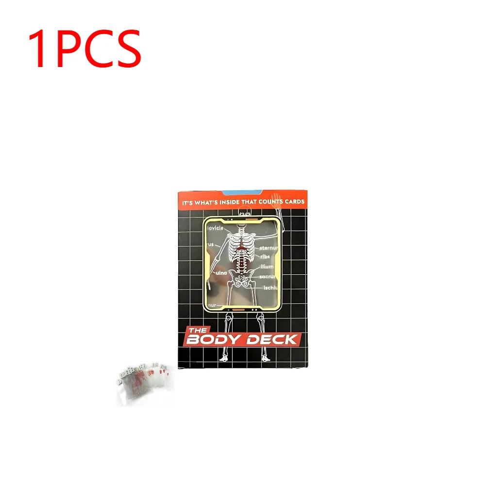 1-5pcs Body Deck Playing Cards Interesting Human Anatomy Playing Cards Playing Cards Card Game Entertainment Party