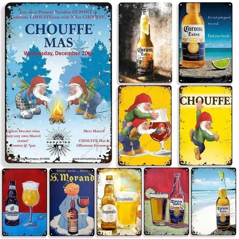 Beer Advertising Metal Sign, Vintage Pub Decor 30x20cm