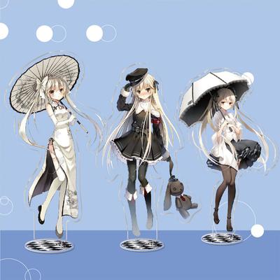 Japan Anime Yosuga No Sora Cosplay Stand Model Plate Fashion Kasugano Sora Acrylic Figure Standing Desk Decor Toys